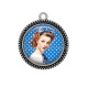Pendentif Cabochon Argent - pin up