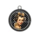 Pendentif Cabochon Argent - pin up