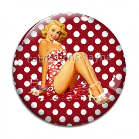 Cabochon Verre - pin up