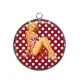 Pendentif Cabochon Argent - pin up