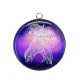 Pendentif Cabochon Argent - signe astrologie