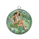 Pendentif Cabochon Argent - pin up