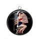 Pendentif Cabochon Argent - pin up