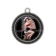 Pendentif Cabochon Argent - pin up