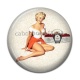 Cabochon Résine - pin up