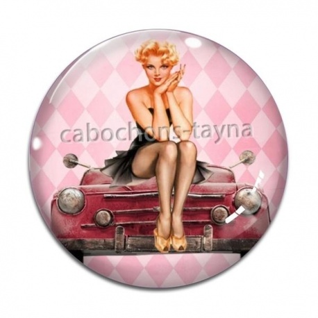 Cabochon Verre - pin up
