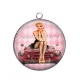 Pendentif Cabochon Argent - pin up