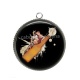 Pendentif Cabochon Argent - pin up
