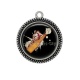 Pendentif Cabochon Argent - pin up