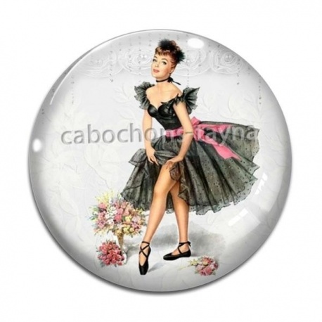 Cabochon Verre - pin up