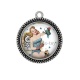 Pendentif Cabochon Argent - pin up