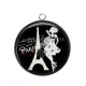 Pendentif Cabochon Argent - pin up