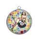 Pendentif Cabochon Argent - pin up
