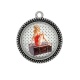 Pendentif Cabochon Argent - pin up