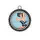 Pendentif Cabochon Argent - pin up