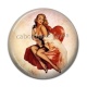 Cabochon Résine - pin up