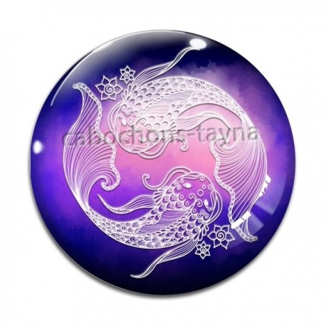 Cabochon Verre - signe astrologie