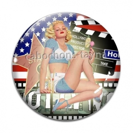 Cabochon Verre - pin up