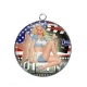Pendentif Cabochon Argent - pin up