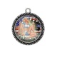Pendentif Cabochon Argent - pin up