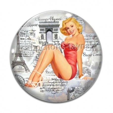 Cabochon Verre - pin up