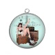 Pendentif Cabochon Argent - pin up