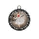 Pendentif Cabochon Argent - femme de paris