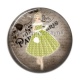 Cabochon Résine - femme de paris