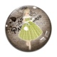 Cabochon Verre - femme de paris