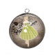 Pendentif Cabochon Argent - femme de paris