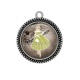 Pendentif Cabochon Argent - femme de paris