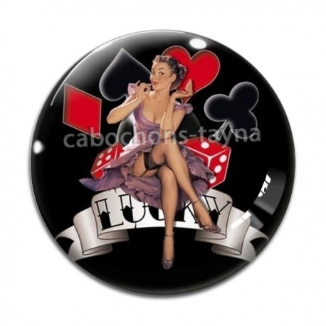 Cabochon Verre - pin up