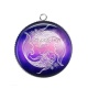Pendentif Cabochon Argent - signe astrologie