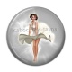 Cabochon Résine - pin up