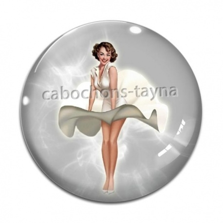 Cabochon Verre - pin up