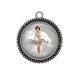 Pendentif Cabochon Argent - pin up