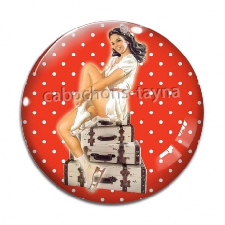Cabochon Verre - pin up