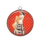 Pendentif Cabochon Argent - pin up