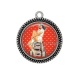Pendentif Cabochon Argent - pin up