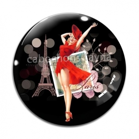 Cabochon Verre - pin up