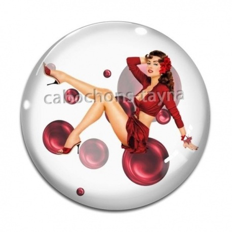 Cabochon Verre - pin up