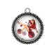 Pendentif Cabochon Argent - pin up
