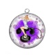 Pendentif Cabochon Argent - pin up