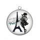 Pendentif Cabochon Argent - pin up