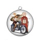 Pendentif Cabochon Argent - pin up