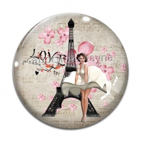 Cabochon Verre - pin up