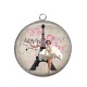 Pendentif Cabochon Argent - pin up