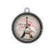Pendentif Cabochon Argent - pin up