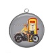 Pendentif Cabochon Argent - pin up