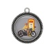 Pendentif Cabochon Argent - pin up
